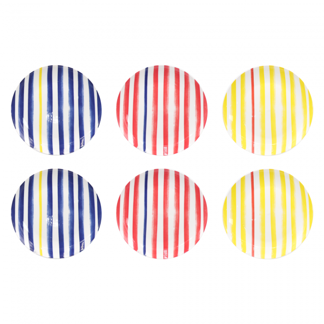 EC-LPC6ASGM Lot de 6 grandes assiettes, LE PETIT CABANON EC-LPC6ASGM Lot de 6 grandes assiettes, LE PETIT CABANON