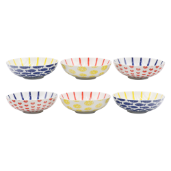 EC-LPC6ASCR Lot de 6 assiettes creuses, LE PETIT CABANON EC-LPC6ASCR Lot de 6 assiettes creuses, LE PETIT CABANON