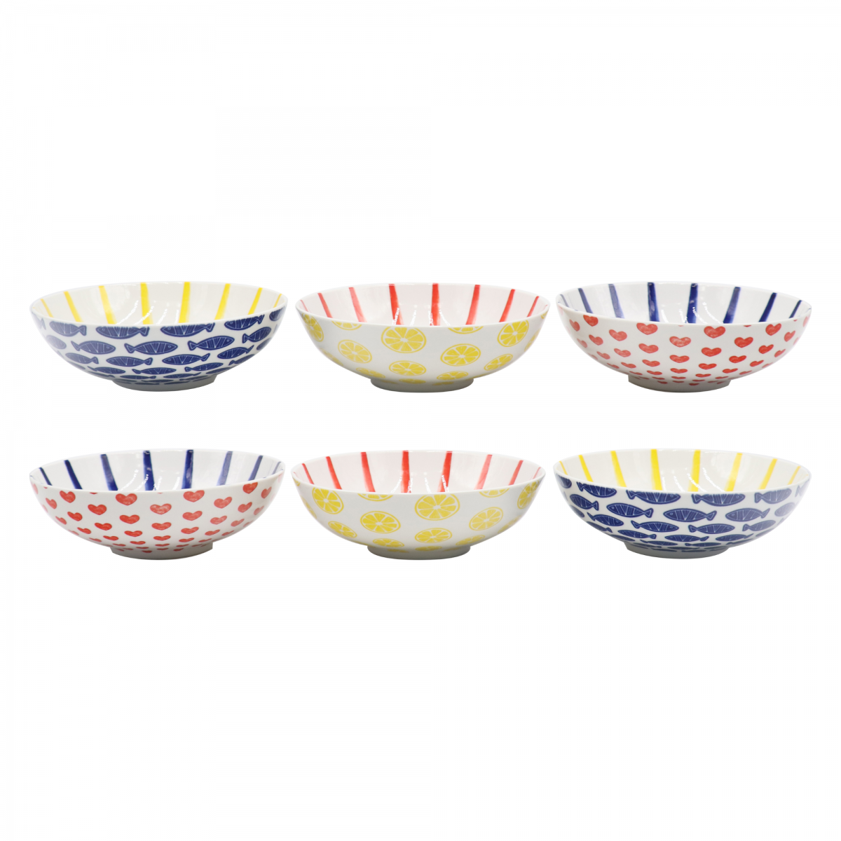 EC-LPC6ASCR Lot de 6 assiettes creuses, LE PETIT CABANON