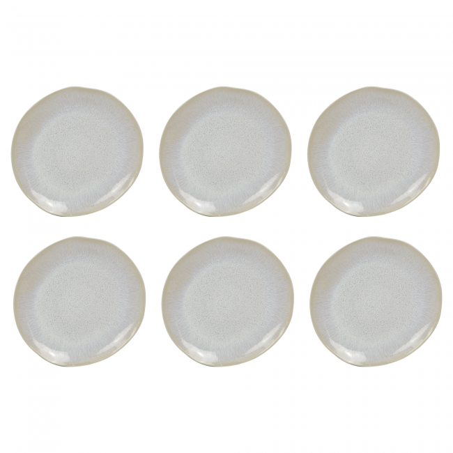EC-NUB6ASGM Lot de 6 grandes assiettes, NUAGE