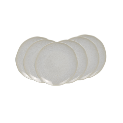 EC-NUB6ASPM Lot de 6 petites assiettes à dessert, NUAGE EC-NUB6ASPM Lot de 6 petites assiettes à dessert, NUAGE