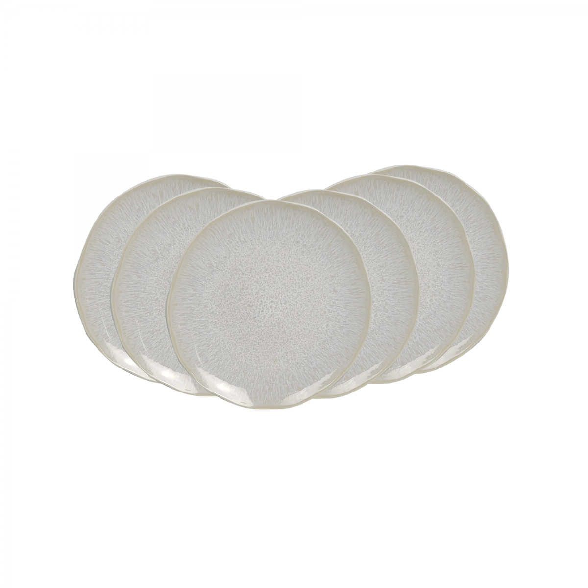 EC-NUB6ASPM Lot de 6 petites assiettes à dessert, NUAGE