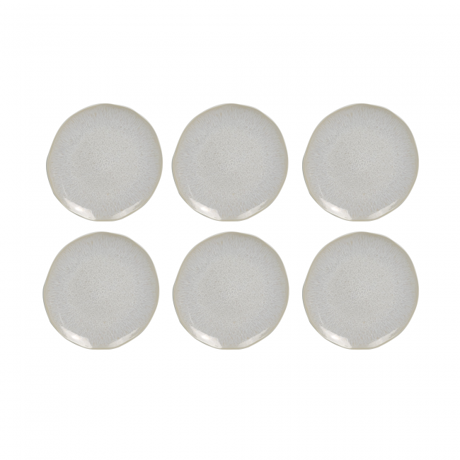 EC-NUB6ASPM Lot de 6 petites assiettes à dessert, NUAGE EC-NUB6ASPM Lot de 6 petites assiettes à dessert, NUAGE