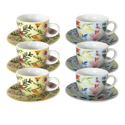 Lot de 6 tasses, FLOWERS