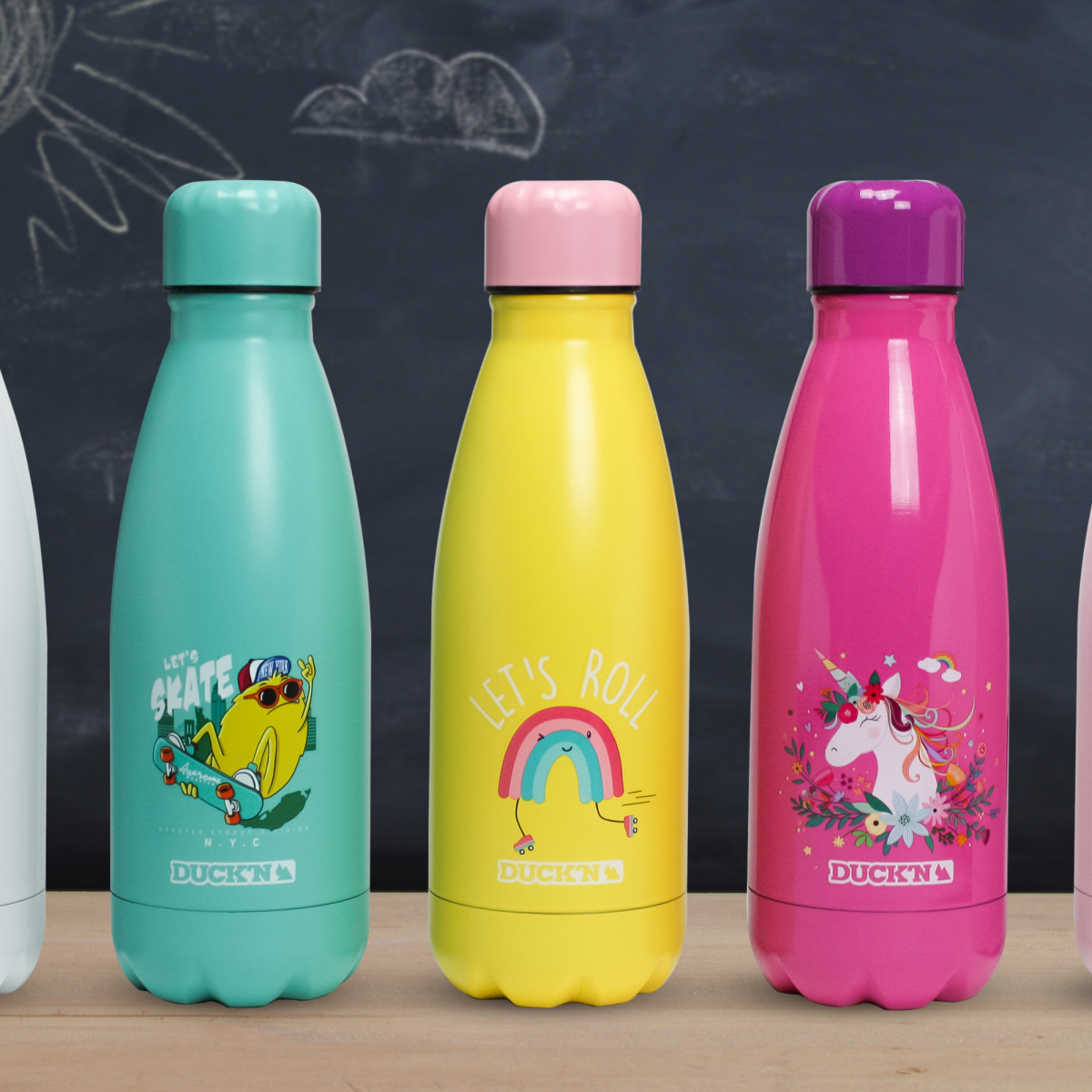 ECBOUT500RE-8 Bouteille Isotherme Ocean finition mate 500ML, Duck'n