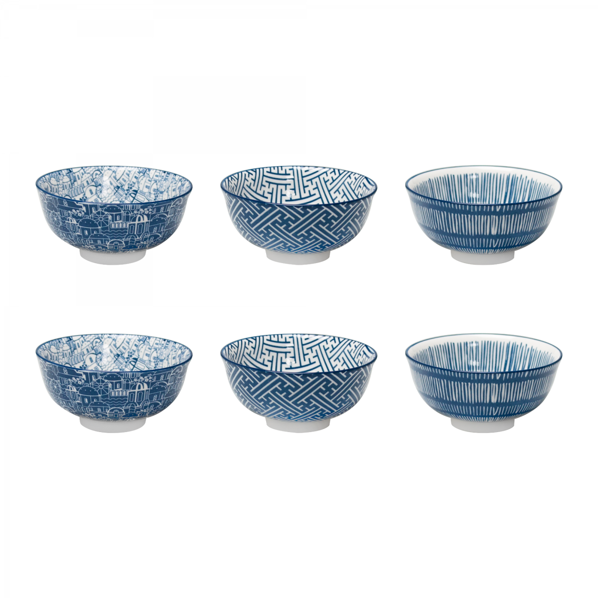 EC-CY6BOL11 Lot de 6 petits bols, CYCLADES