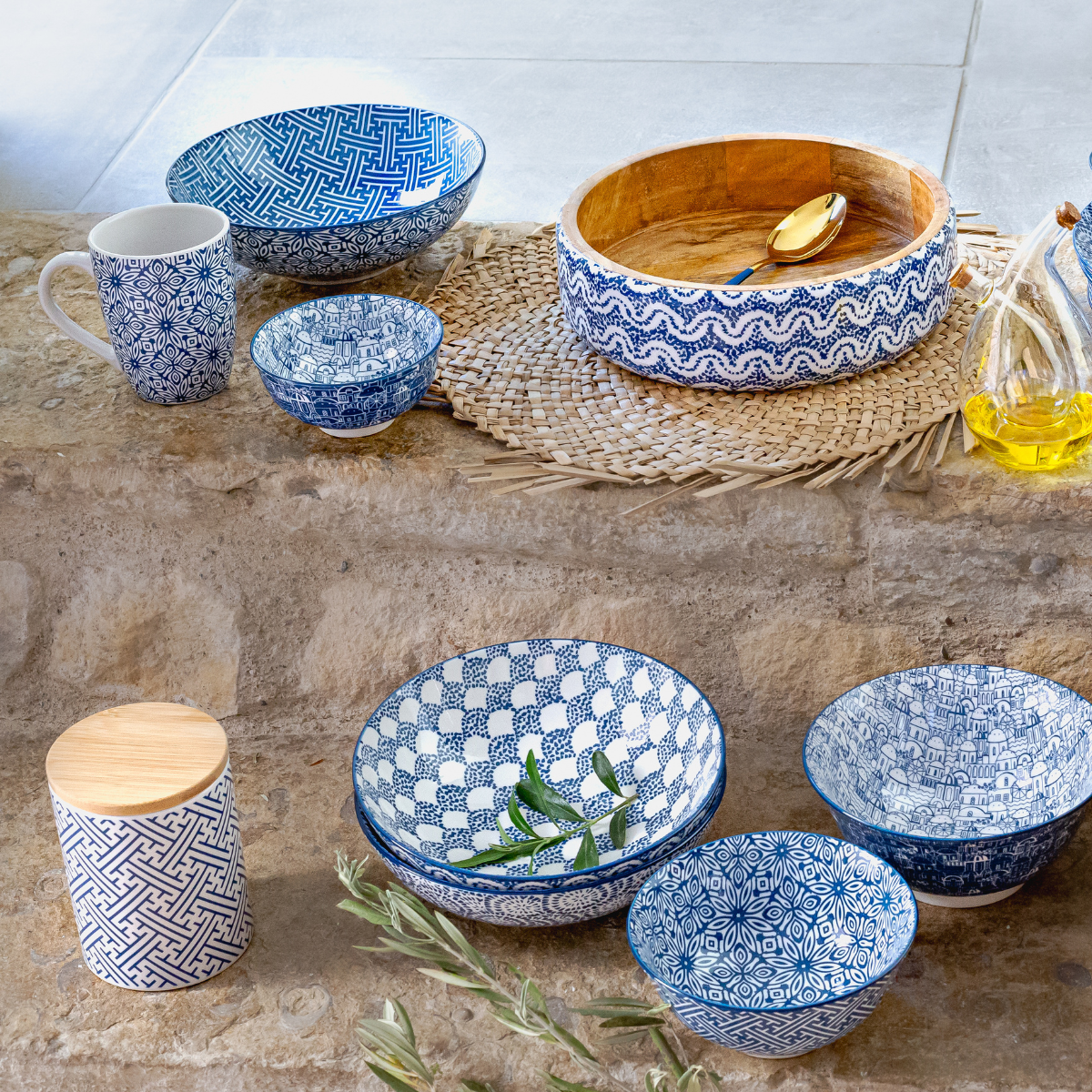 EC-CY6BOL11 Lot de 6 petits bols, CYCLADES