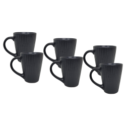 EC-SUG6MUG-1 Lot de 6 mugs noirs, SUGAR EC-SUG6MUG-1 Lot de 6 mugs noirs, SUGAR