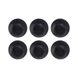 EC-SUG6ASPM-1 Lot de 6 assiettes à dessert noires, SUGAR EC-SUG6ASPM-1 Lot de 6 assiettes à dessert noires, SUGAR