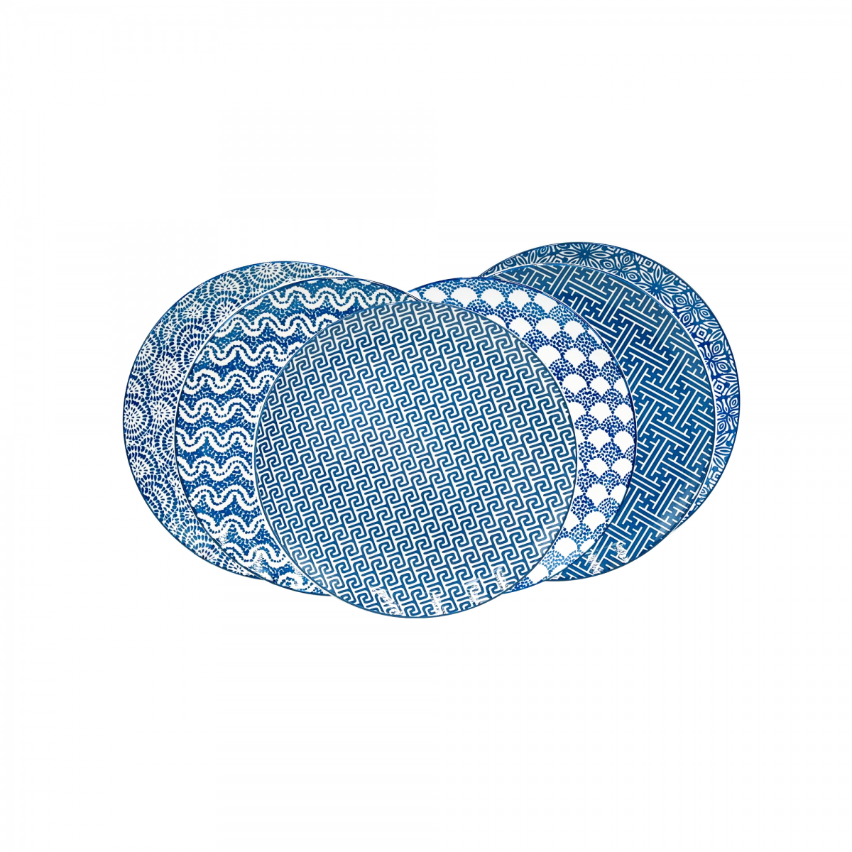 EC-CY6ASPM Lot de 6 assiettes à dessert, CYCLADES