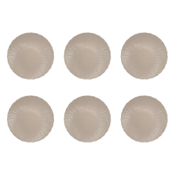 EC-SUG6ASGM-2 Lot de 6 grandes assiettes sables, SUGAR EC-SUG6ASGM-2 Lot de 6 grandes assiettes sables, SUGAR