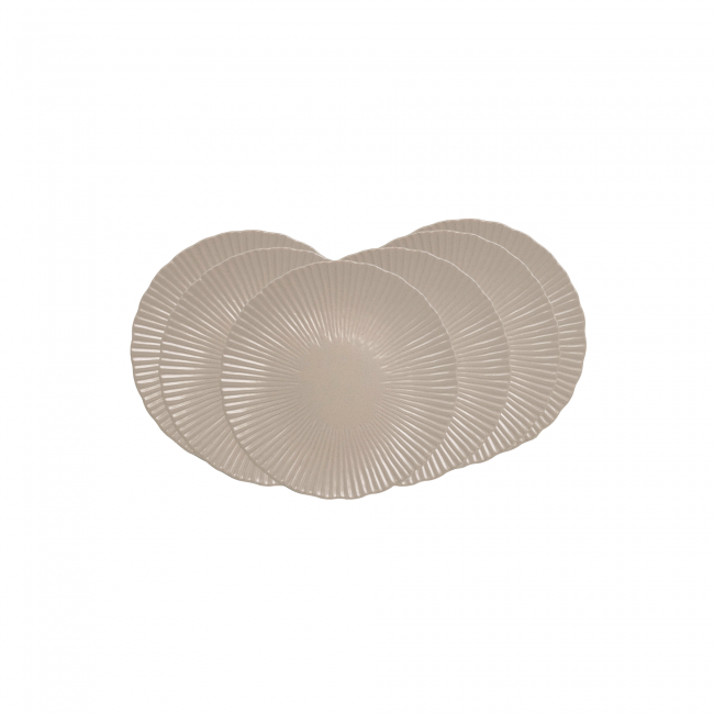 EC-SUG6ASPM-2 Lot de 6 assiettes à dessert sables, SUGAR EC-SUG6ASPM-2 Lot de 6 assiettes à dessert sables, SUGAR