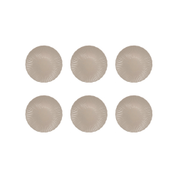 EC-SUG6ASPM-2 Lot de 6 assiettes à dessert sables, SUGAR EC-SUG6ASPM-2 Lot de 6 assiettes à dessert sables, SUGAR
