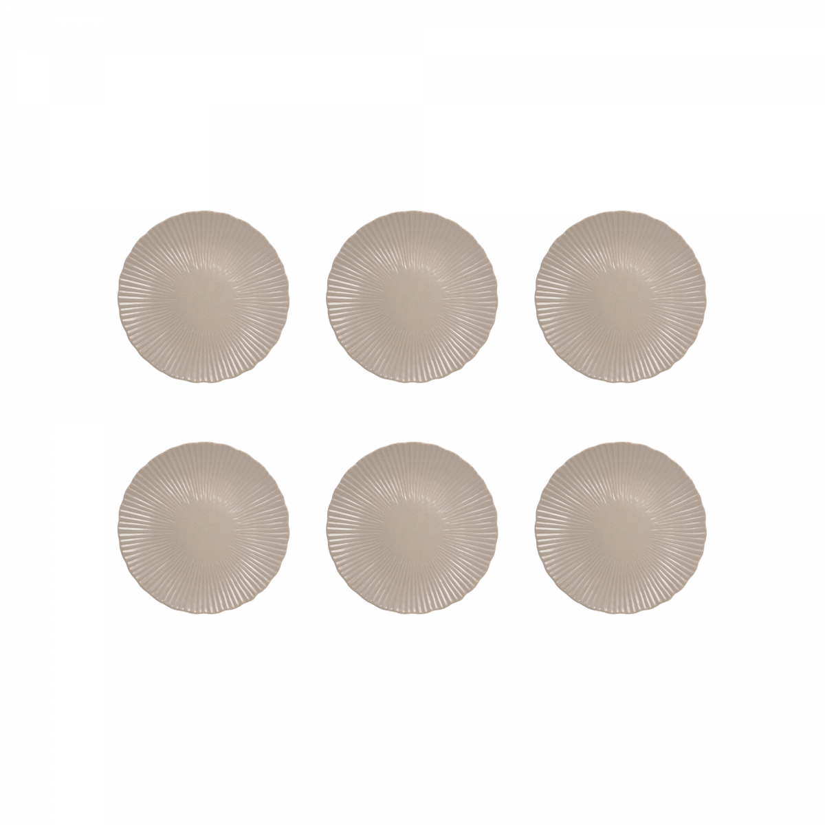 EC-SUG6ASPM-2 Lot de 6 assiettes à dessert sables, SUGAR