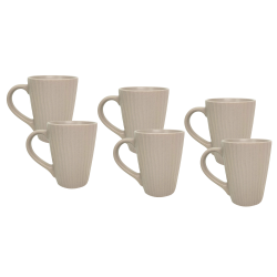 EC-SUG6MUG-2 Lot de 6 mugs sables, SUGAR EC-SUG6MUG-2 Lot de 6 mugs sables, SUGAR