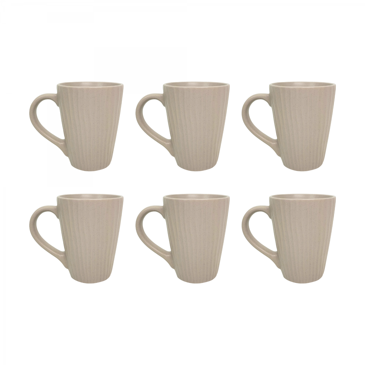 EC-SUG6MUG-2 Lot de 6 mugs sables, SUGAR