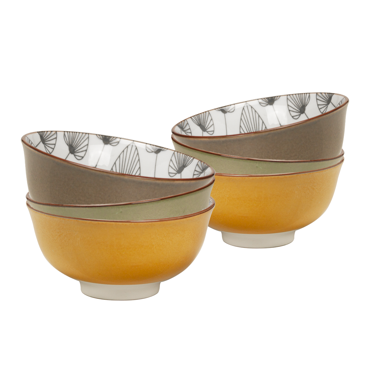 EC-SAS6BOL15 Lot de 6 bols médiums, SASEBO