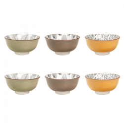 EC-SAS6BOL15 Lot de 6 bols médiums, SASEBO EC-SAS6BOL15 Lot de 6 bols médiums, SASEBO