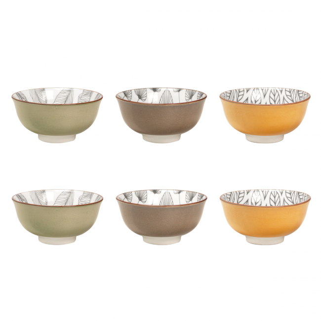 EC-SAS6BOL15 Lot de 6 bols médiums, SASEBO EC-SAS6BOL15 Lot de 6 bols médiums, SASEBO