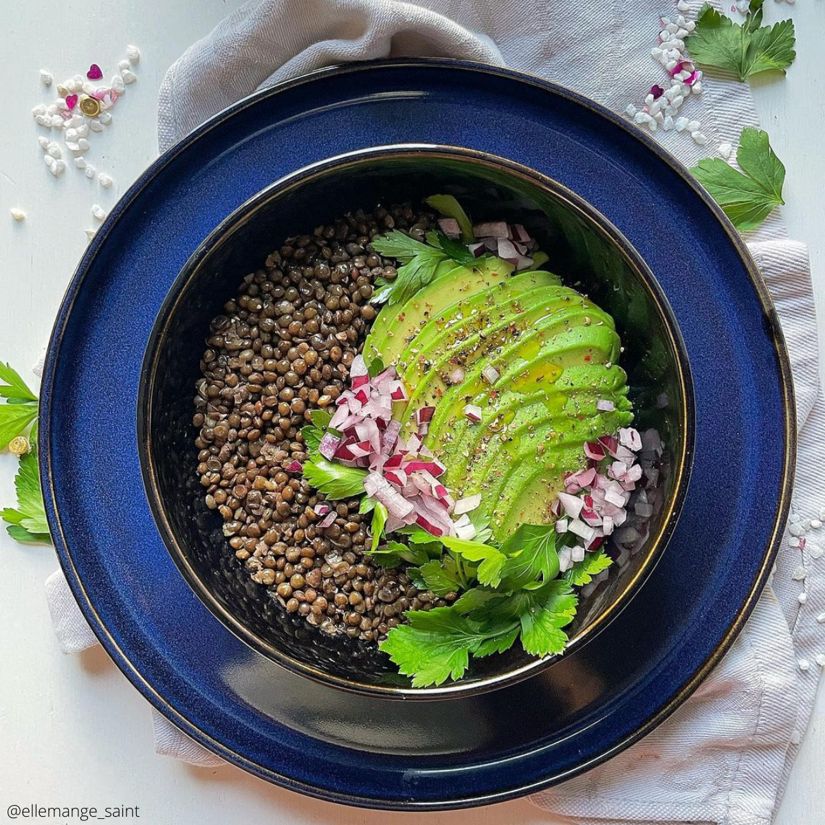 EC-BM6ASGM Lot de 6 grandes assiettes, BLUE MOON