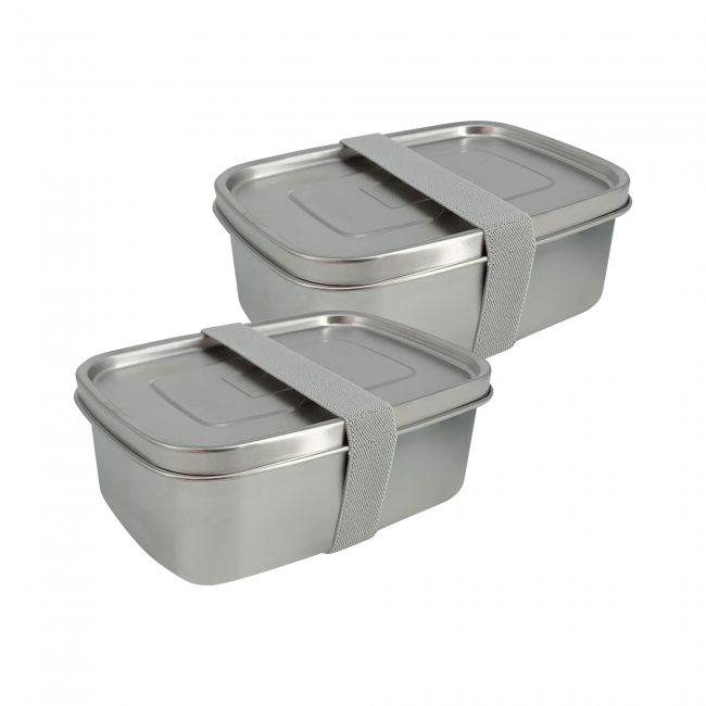 EC-BO2BENTOINOX Lot de 2 Lunch box, GLAMPING EC-BO2BENTOINOX Lot de 2 Lunch box, GLAMPING