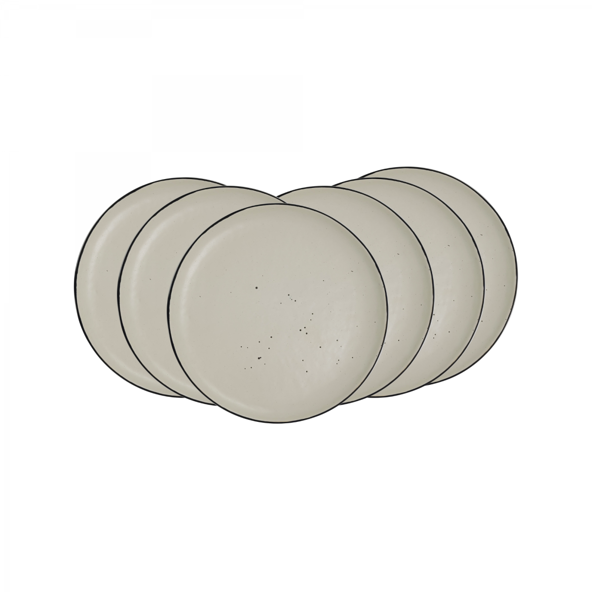 EC-JAP6ASPM Lot de 6 petites assiettes à dessert, JAPANDI