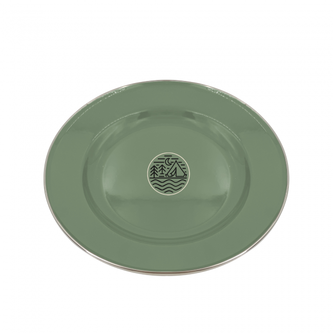 EC-GLA2AS Lot de 2 assiettes en émail, GLAMPING EC-GLA2AS Lot de 2 assiettes en émail, GLAMPING