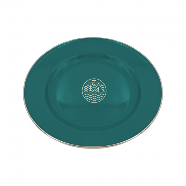 EC-GLA2AS Lot de 2 assiettes en émail, GLAMPING EC-GLA2AS Lot de 2 assiettes en émail, GLAMPING