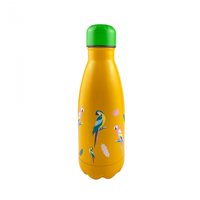 EC-HAPPYBOTTLE5 Bouteille isotherme enfant design Perroquets, HAPPY BOTTLE EC-HAPPYBOTTLE5 Bouteille isotherme enfant design Perroquets, HAPPY BOTTLE