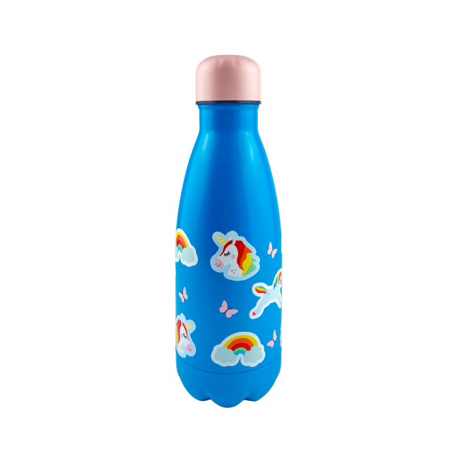 EC-HAPPYBOTTLE6 Bouteille isotherme enfant design Licornes, HAPPY BOTTLE EC-HAPPYBOTTLE6 Bouteille isotherme enfant design Licornes, HAPPY BOTTLE