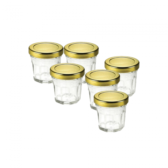 EC-BO6CONF09 Lot de 6 Pots de confiture, BO BYO EC-BO6CONF09 Lot de 6 Pots de confiture, BO BYO