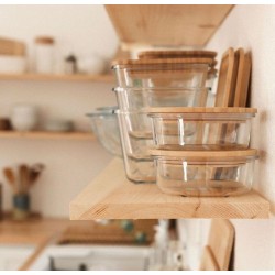 EC-2BOBENTO2ACC Lot de 2 lunch box en verre, BO BYO EC-2BOBENTO2ACC Lot de 2 lunch box en verre, BO BYO