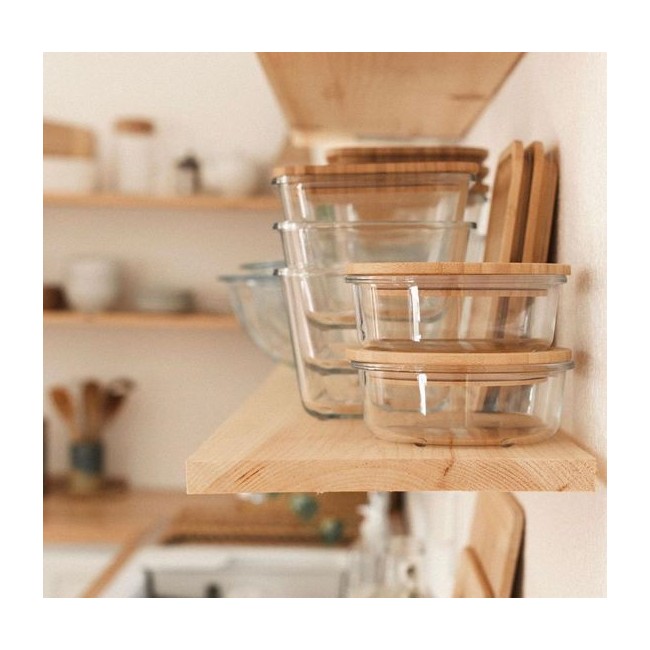 EC-2BOBENTO2ACC Lot de 2 lunch box en verre, BO BYO EC-2BOBENTO2ACC Lot de 2 lunch box en verre, BO BYO