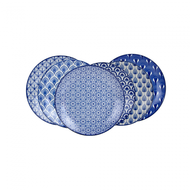 EC-AZU6ASPM Lot de 6 petites assiettes à dessert, AZULI EC-AZU6ASPM Lot de 6 petites assiettes à dessert, AZULI