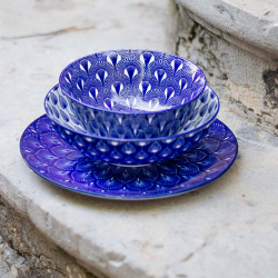 Lot de 6 assiettes creuses, AZULI