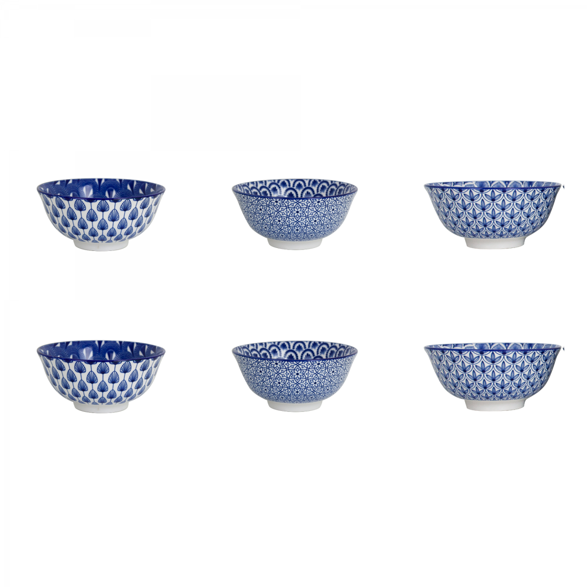 EC-AZU6BOL11 Lot de 6 petits bols, AZULI