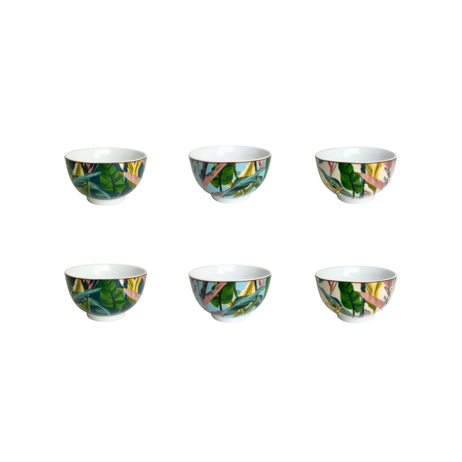 EC-BOR6BOL11 Lot de 6 petits bols, BORNEO EC-BOR6BOL11 Lot de 6 petits bols, BORNEO