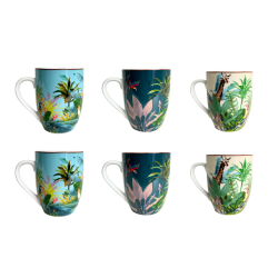 EC-BOR6MUG Lot de 6 mugs, BORNEO EC-BOR6MUG Lot de 6 mugs, BORNEO