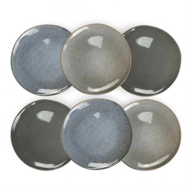 EC-ZAO6ASGM Lot de 6 grandes assiettes, ZAO EC-ZAO6ASGM Lot de 6 grandes assiettes, ZAO