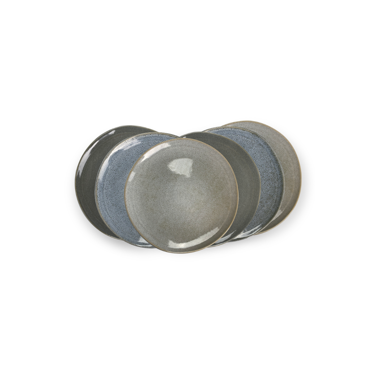 EC-ZAO6ASPM Lot de 6 assiettes à dessert, ZAO