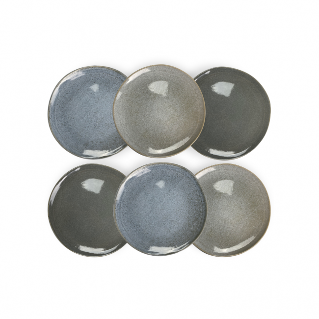 EC-ZAO6ASPM Lot de 6 assiettes à dessert, ZAO EC-ZAO6ASPM Lot de 6 assiettes à dessert, ZAO