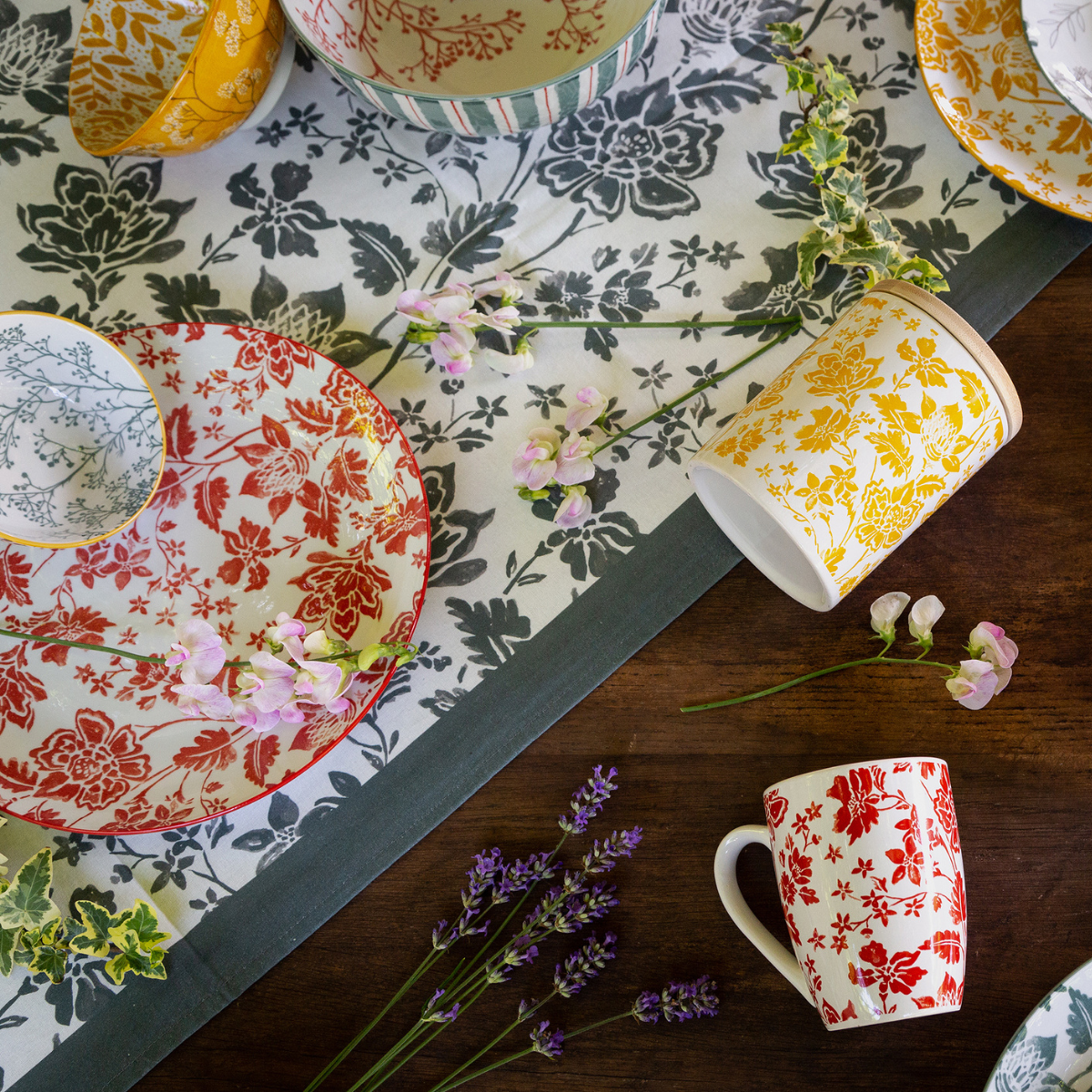 EC-COT6ASPM Lot de 6 assiettes à dessert, COTTAGE.