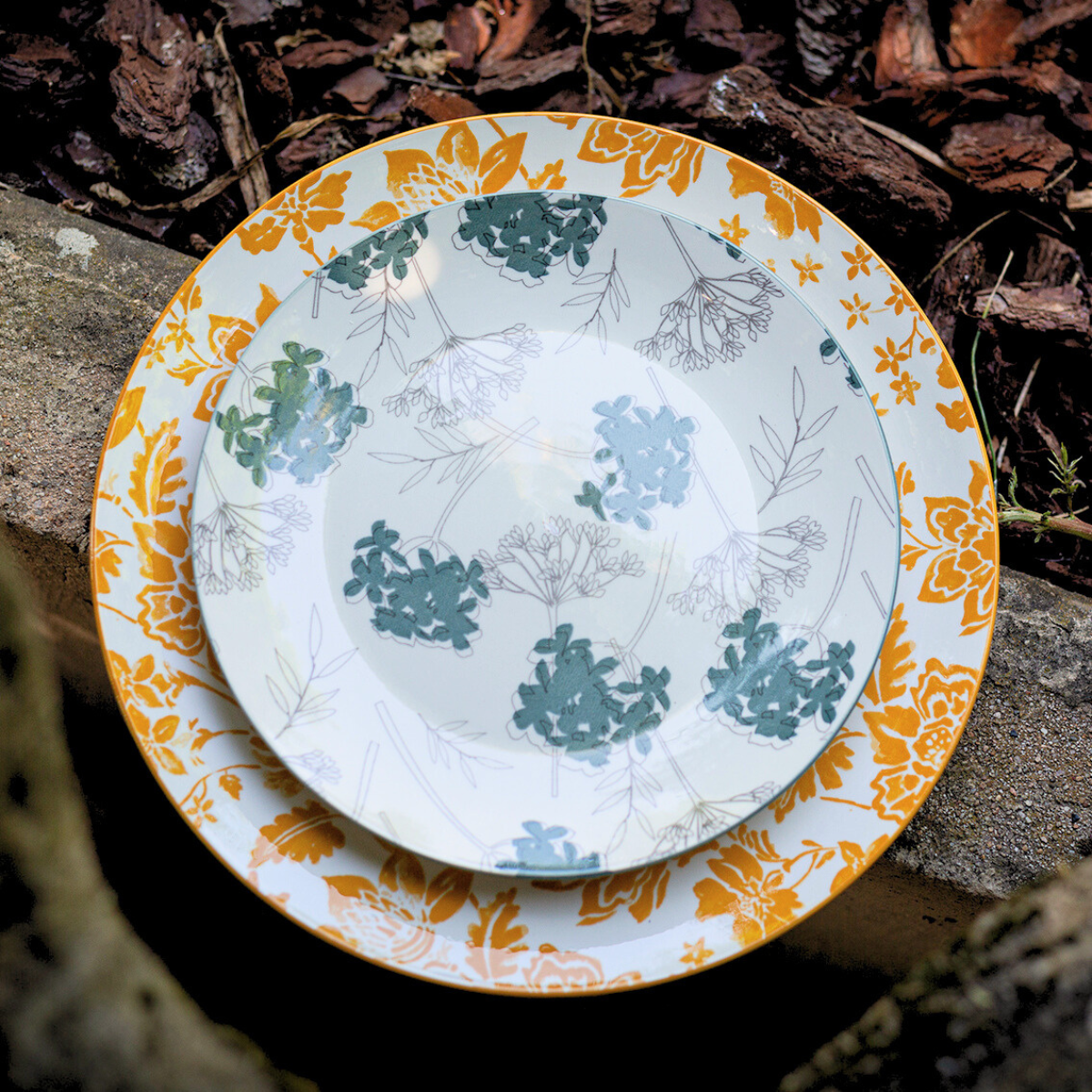 EC-COT6ASPM Lot de 6 assiettes à dessert, COTTAGE.