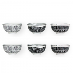 EC-YU6BOL11 Lot de 6 petits bols, YUCATAN EC-YU6BOL11 Lot de 6 petits bols, YUCATAN