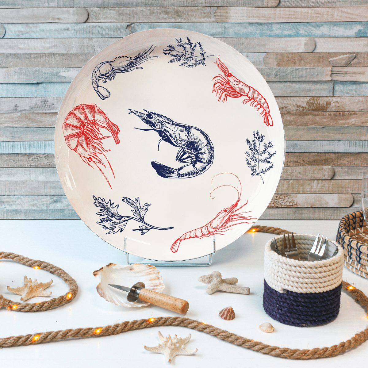 EC-ECAPLATORDP1 Plateau de fruits de mer, design 2, L'ECAILLER