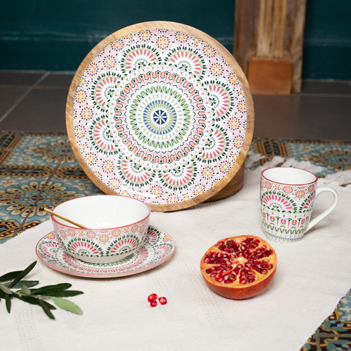 EC-MAND6MUG, Lot de 6 mug, MANDALA