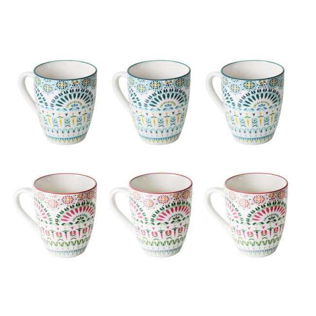 EC-MAND6MUG, Lot de 6 mug, MANDALA EC-MAND6MUG, Lot de 6 mug, MANDALA