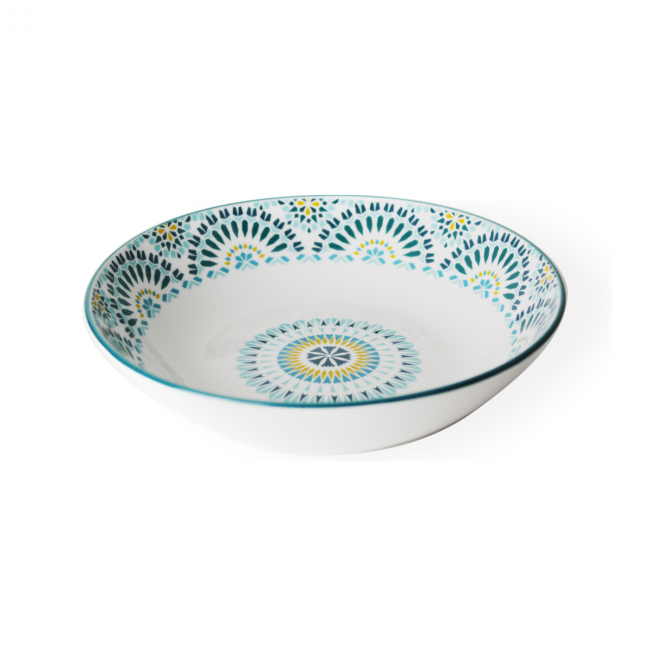 EC-MAND6ASCR, Lot de 6 Assiettes creuses, MANDALA EC-MAND6ASCR, Lot de 6 Assiettes creuses, MANDALA