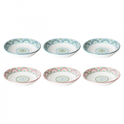 EC-MAND6ASCR, Lot de 6 Assiettes creuses, MANDALA EC-MAND6ASCR, Lot de 6 Assiettes creuses, MANDALA