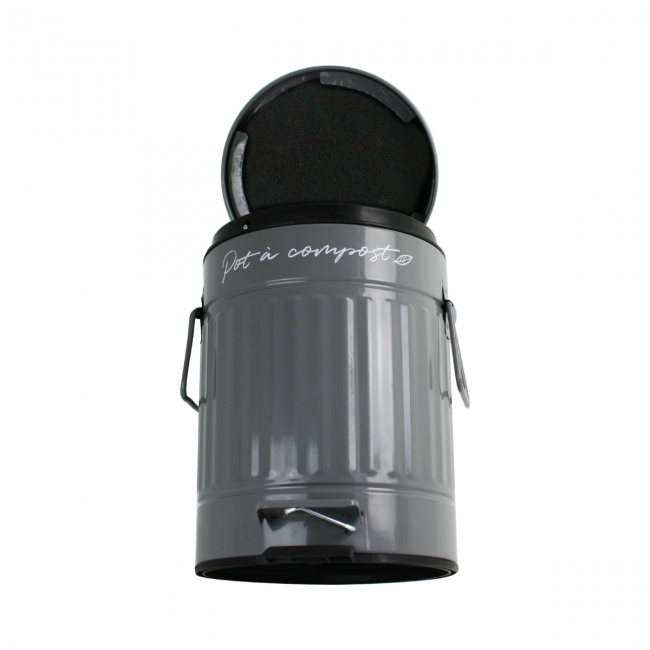 EC-COMP3L-B, Pot à compost beige 3 L forme arrondie, BOBYO EC-COMP3L-B, Pot à compost beige 3 L forme arrondie, BOBYO